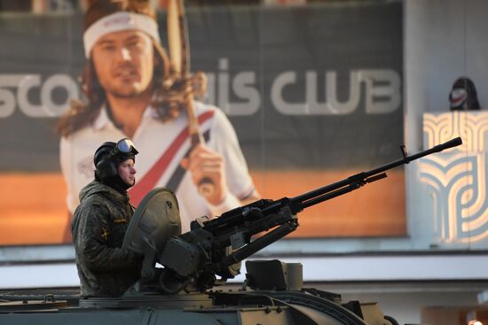 Russia WWII Victory Parade Rehearsal