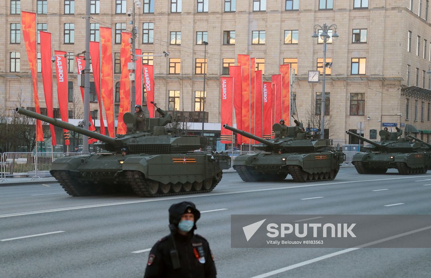 Russia WWII Victory Parade Rehearsal
