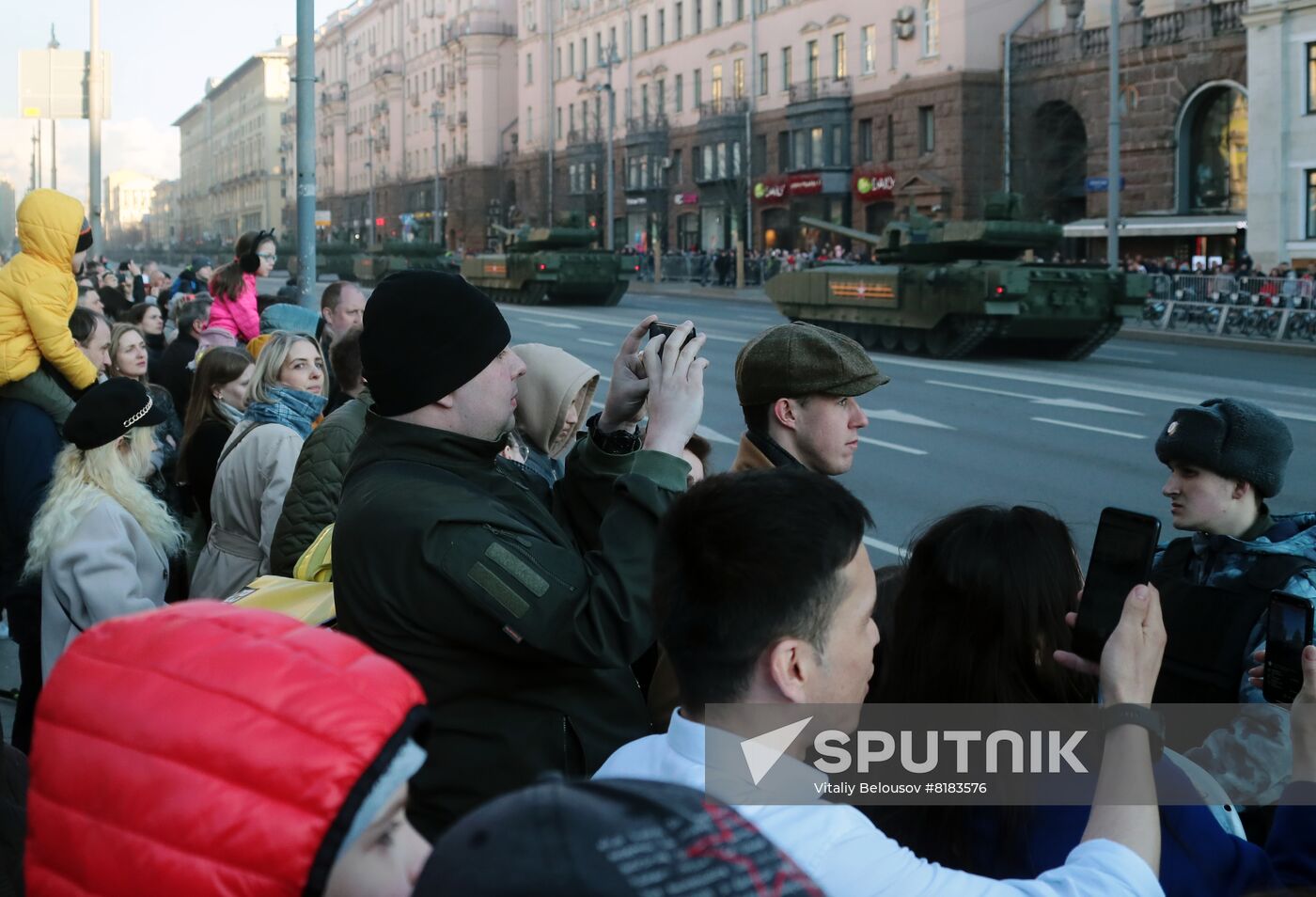 Russia WWII Victory Parade Rehearsal