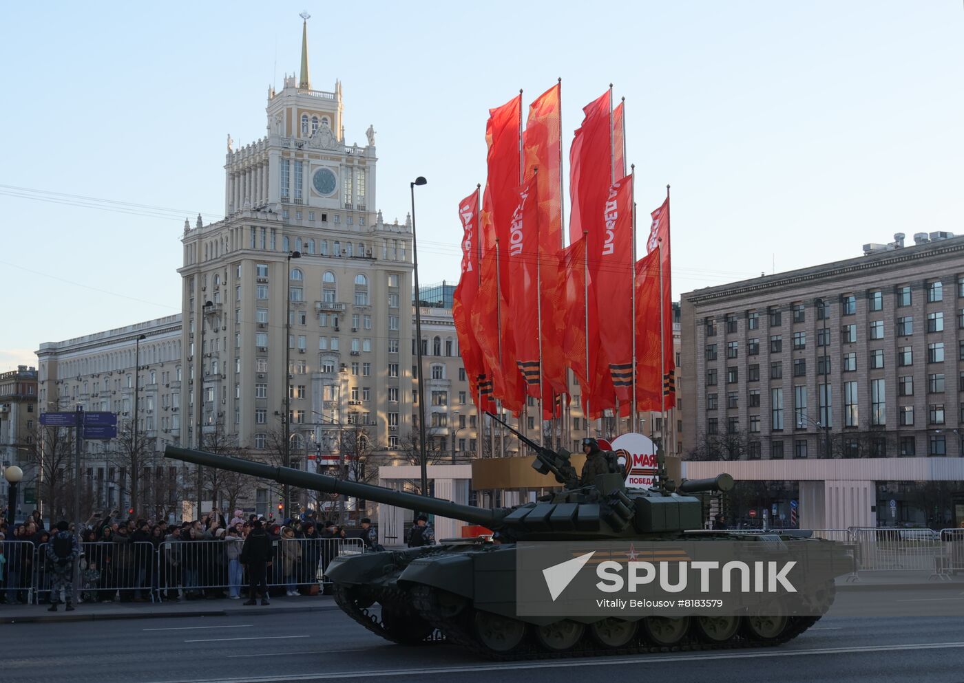 Russia WWII Victory Parade Rehearsal