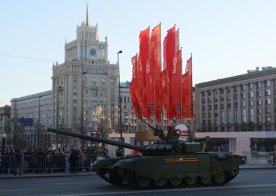 Russia WWII Victory Parade Rehearsal