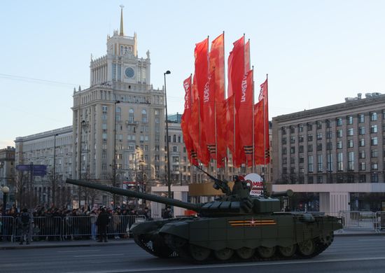 Russia WWII Victory Parade Rehearsal