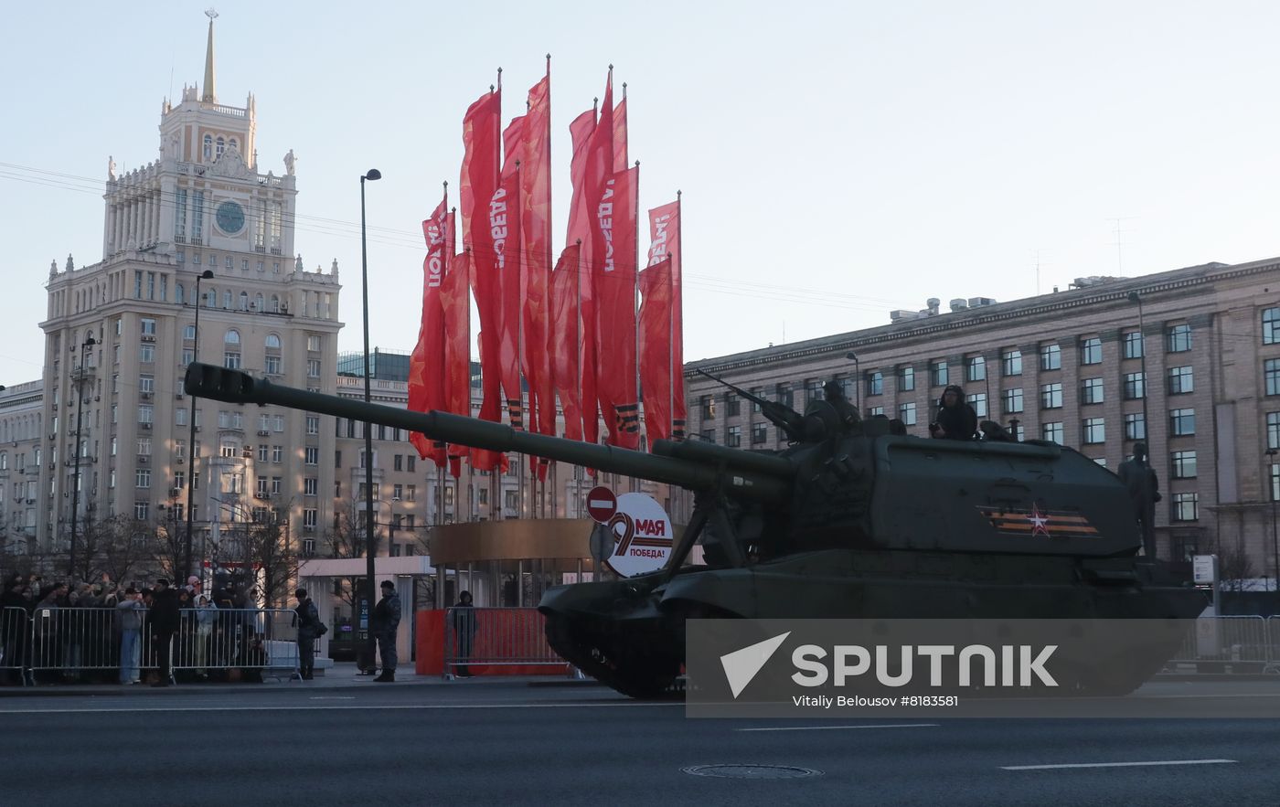 Russia WWII Victory Parade Rehearsal