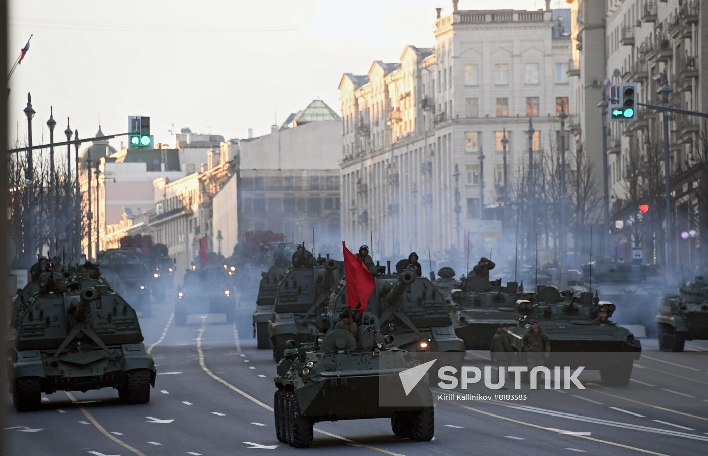 Russia WWII Victory Parade Rehearsal