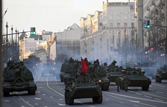 Russia WWII Victory Parade Rehearsal