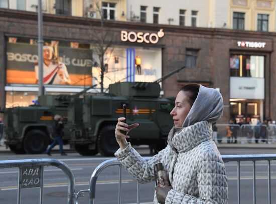 Russia WWII Victory Parade Rehearsal