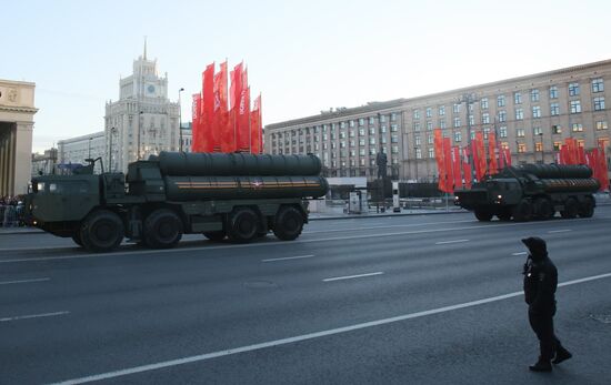 Russia WWII Victory Parade Rehearsal
