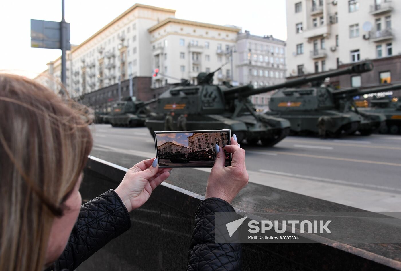 Russia WWII Victory Parade Rehearsal