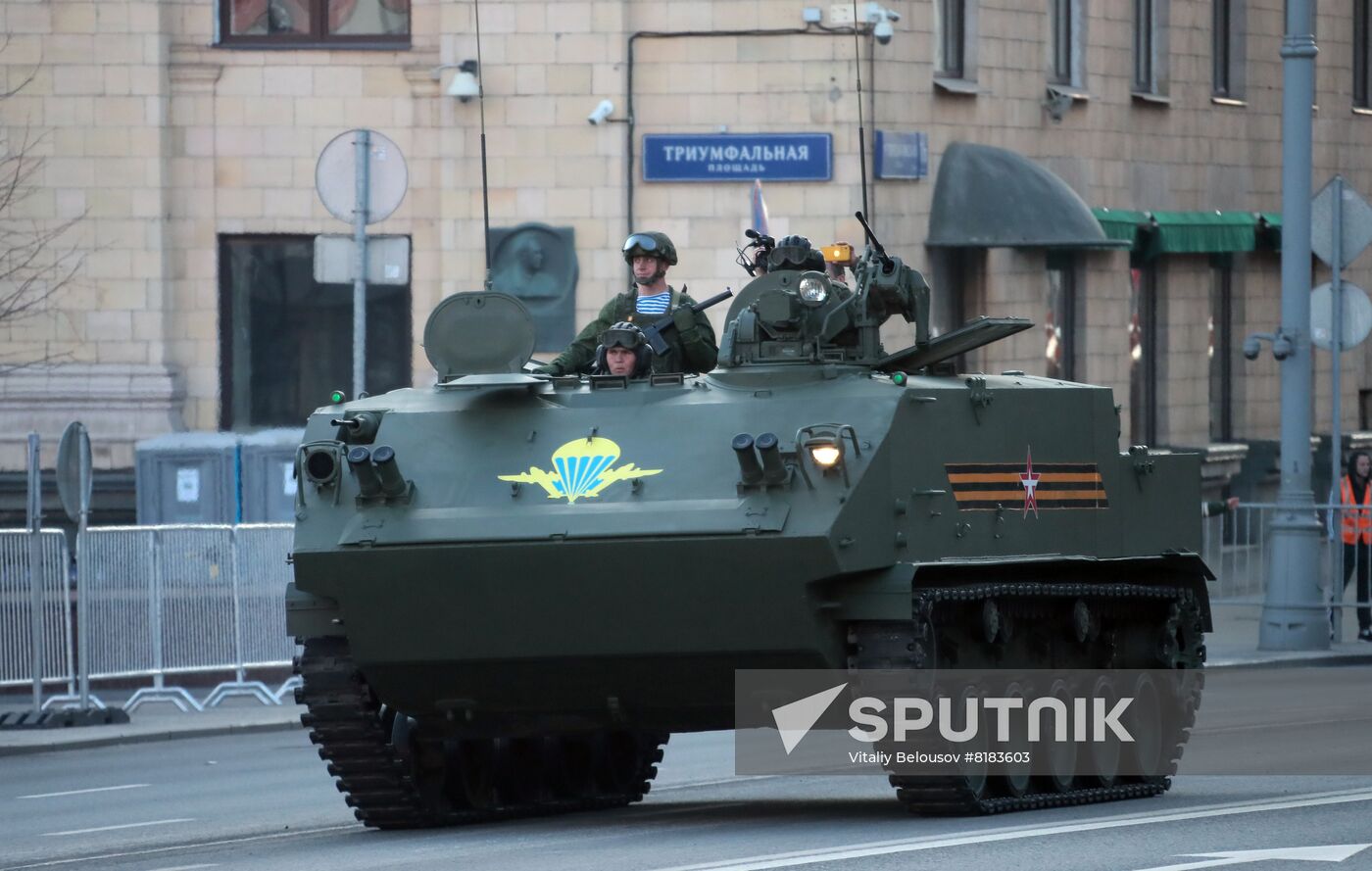 Russia WWII Victory Parade Rehearsal
