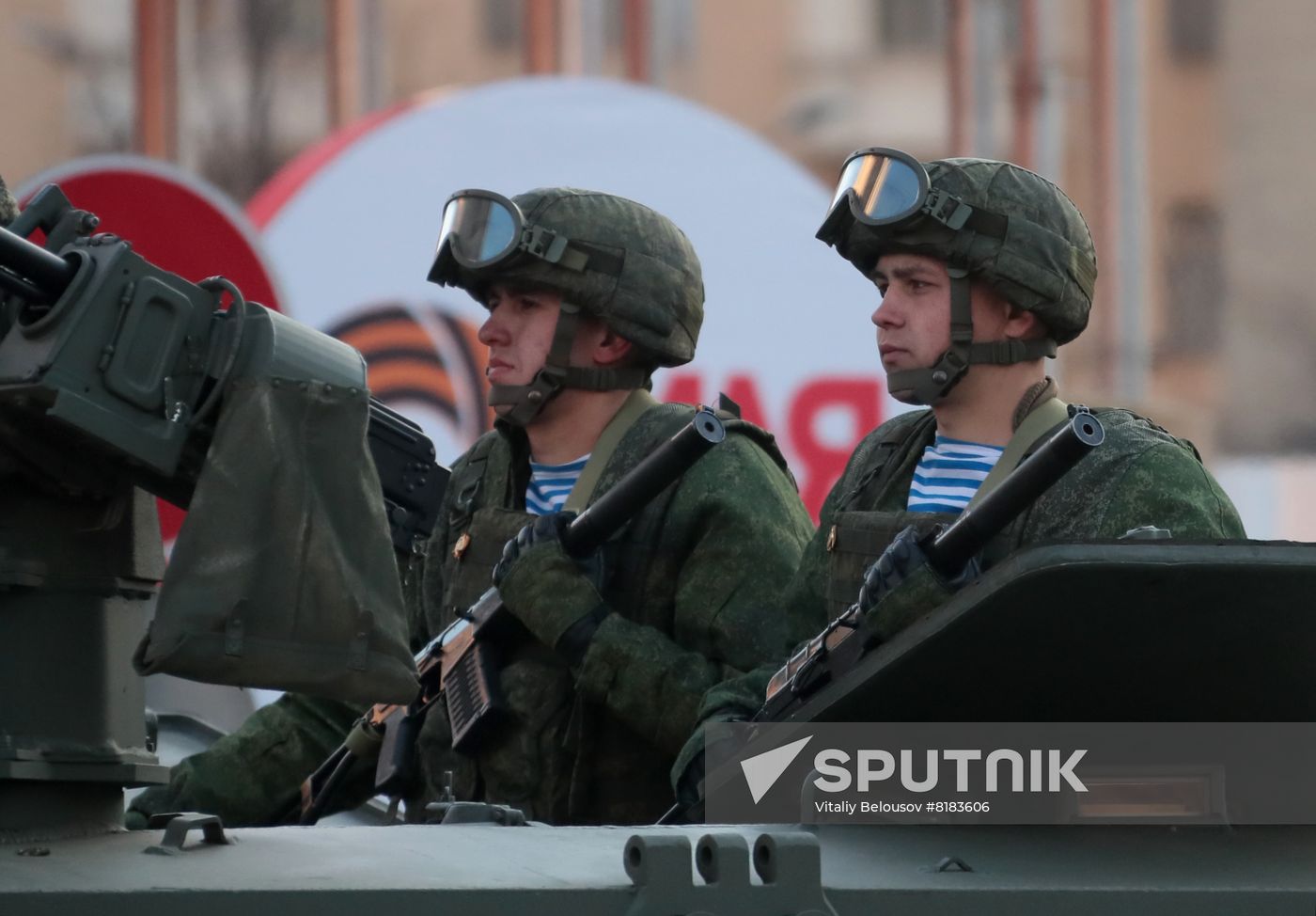 Russia WWII Victory Parade Rehearsal
