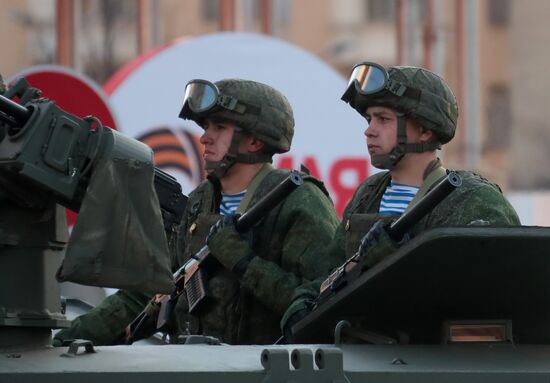 Russia WWII Victory Parade Rehearsal