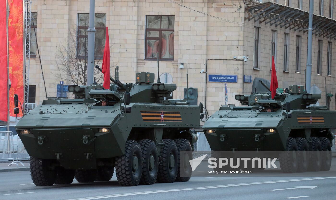 Russia WWII Victory Parade Rehearsal