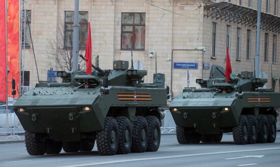 Russia WWII Victory Parade Rehearsal