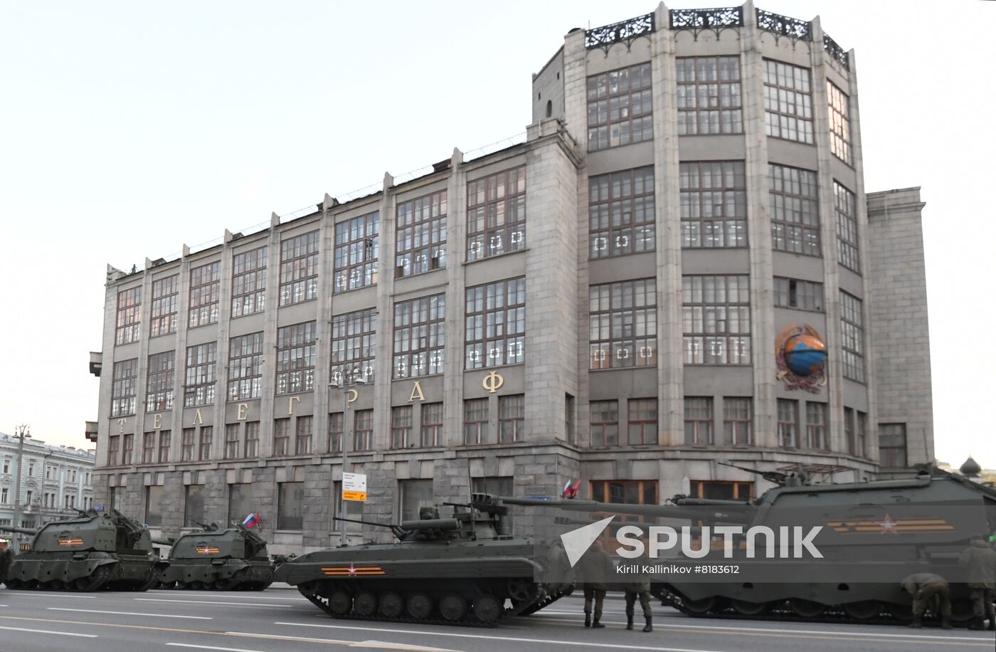Russia WWII Victory Parade Rehearsal