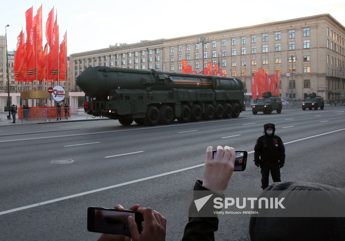 Russia WWII Victory Parade Rehearsal