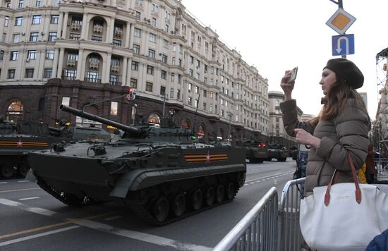 Russia WWII Victory Parade Rehearsal