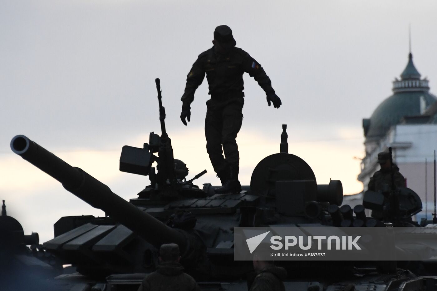 Russia WWII Victory Parade Rehearsal
