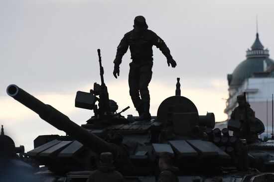Russia WWII Victory Parade Rehearsal
