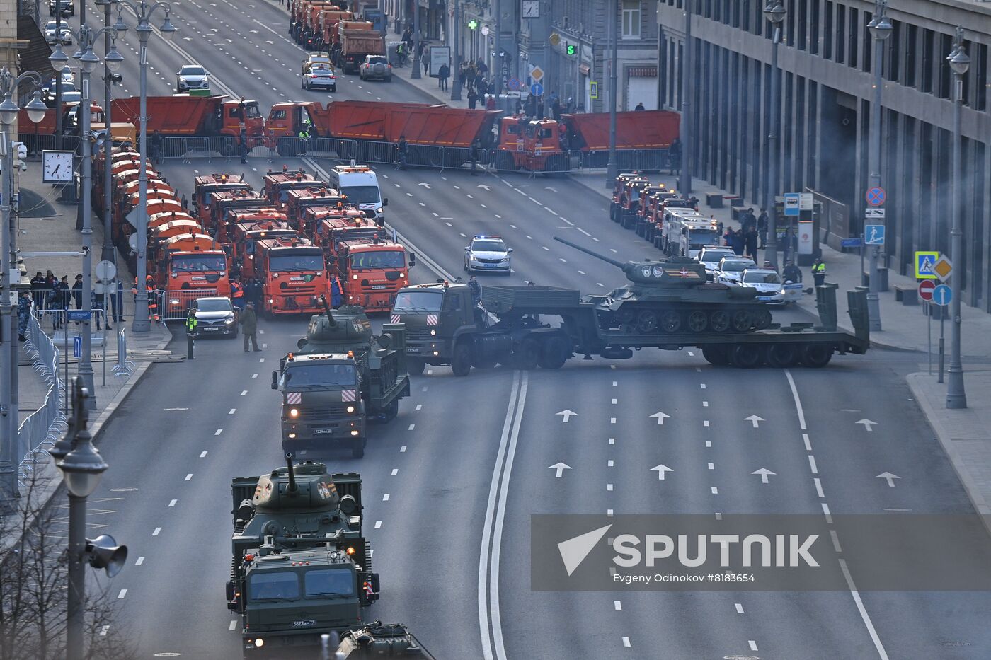 Russia WWII Victory Parade Rehearsal