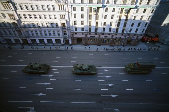 Russia WWII Victory Parade Rehearsal
