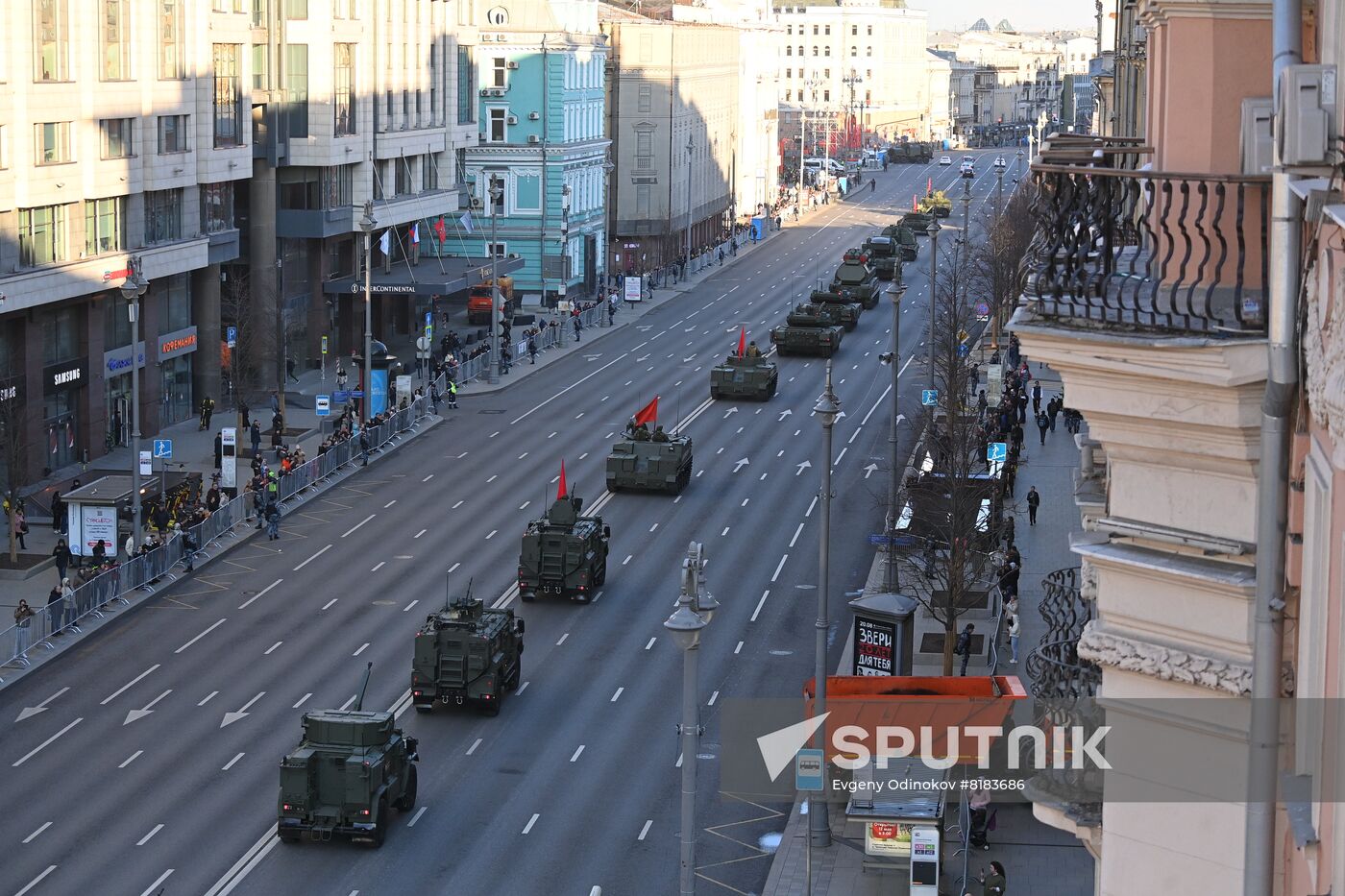 Russia WWII Victory Parade Rehearsal