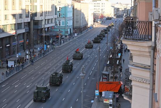 Russia WWII Victory Parade Rehearsal