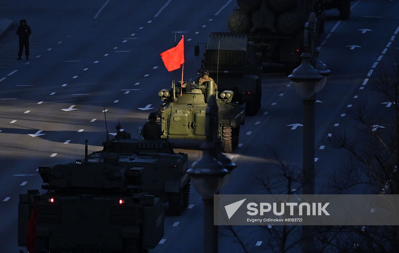 Russia WWII Victory Parade Rehearsal