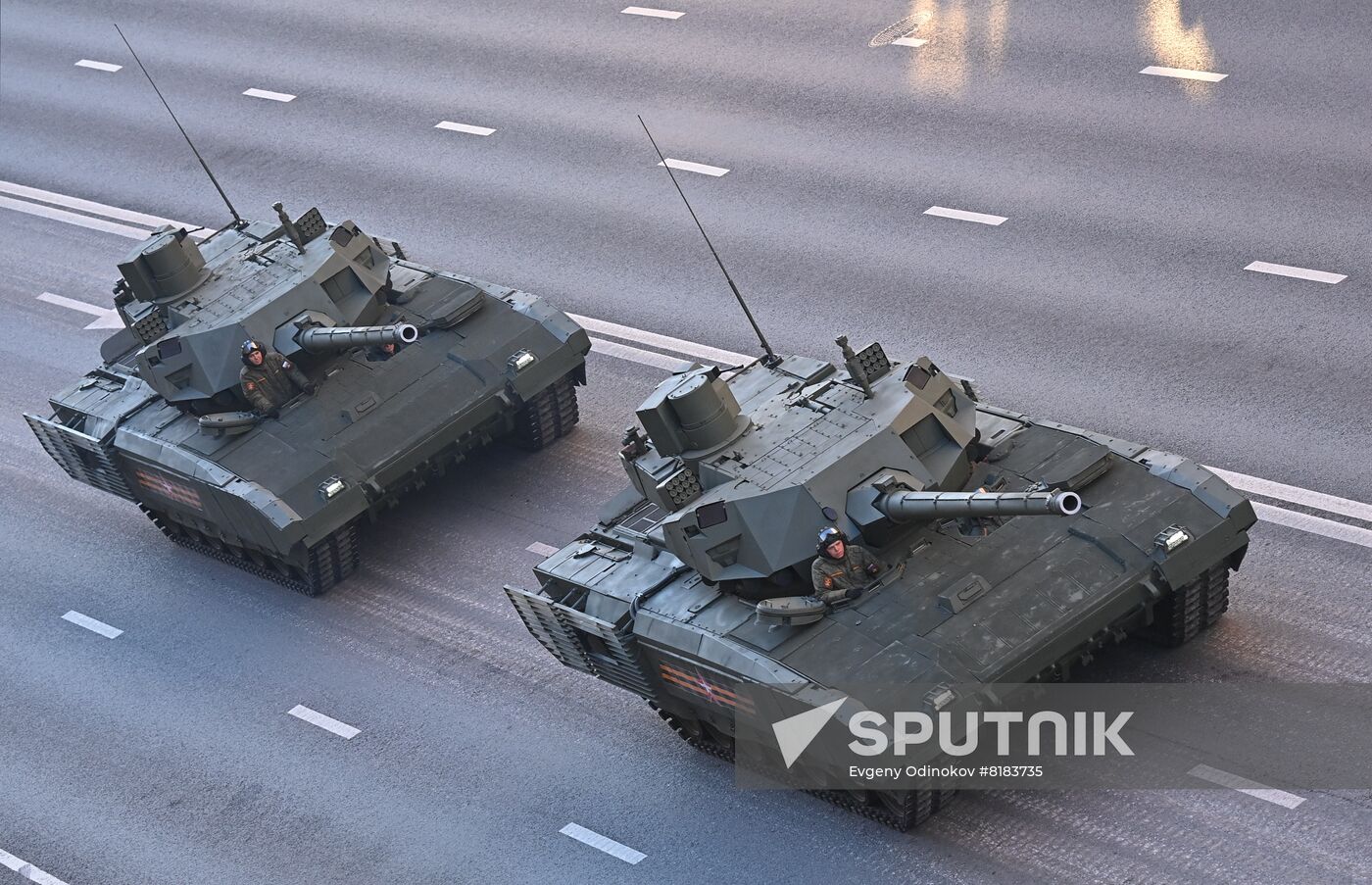 Russia WWII Victory Parade Rehearsal