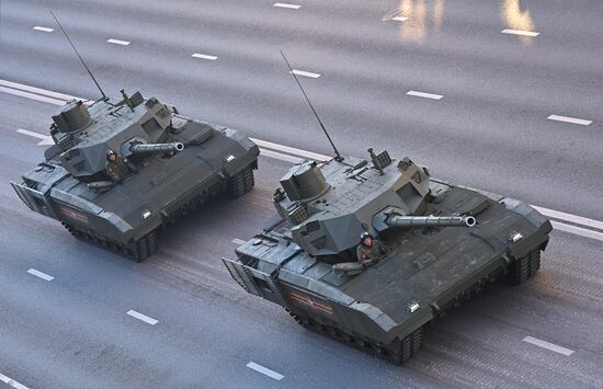 Russia WWII Victory Parade Rehearsal