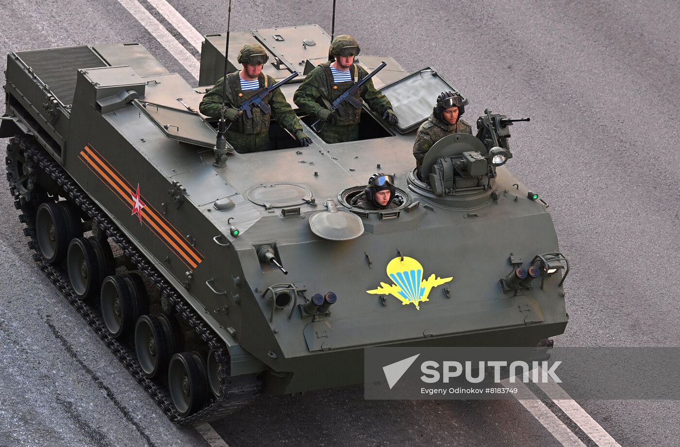 Russia WWII Victory Parade Rehearsal