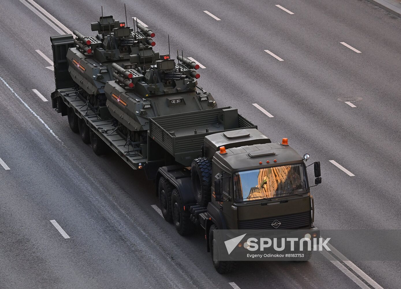 Russia WWII Victory Parade Rehearsal