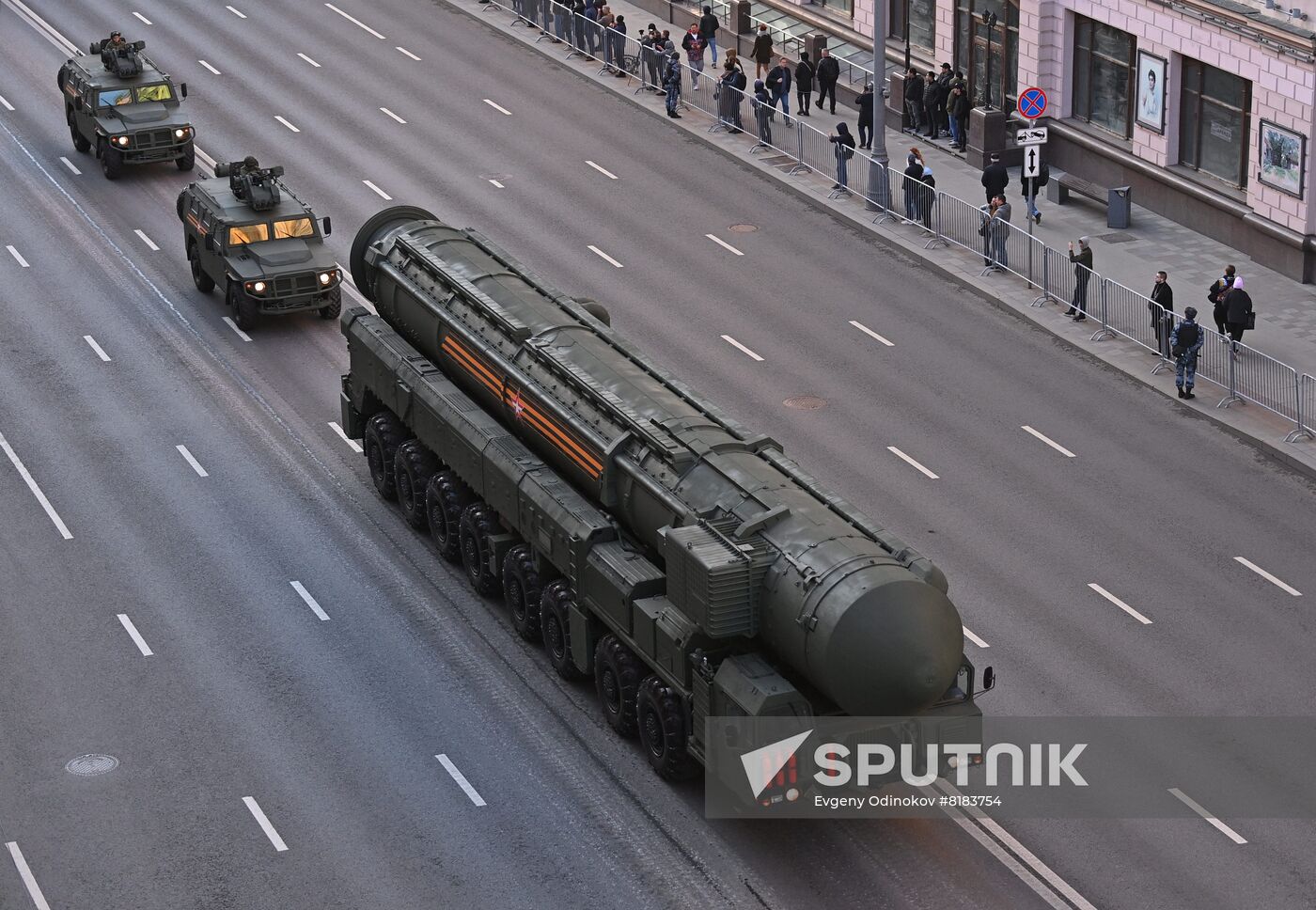 Russia WWII Victory Parade Rehearsal