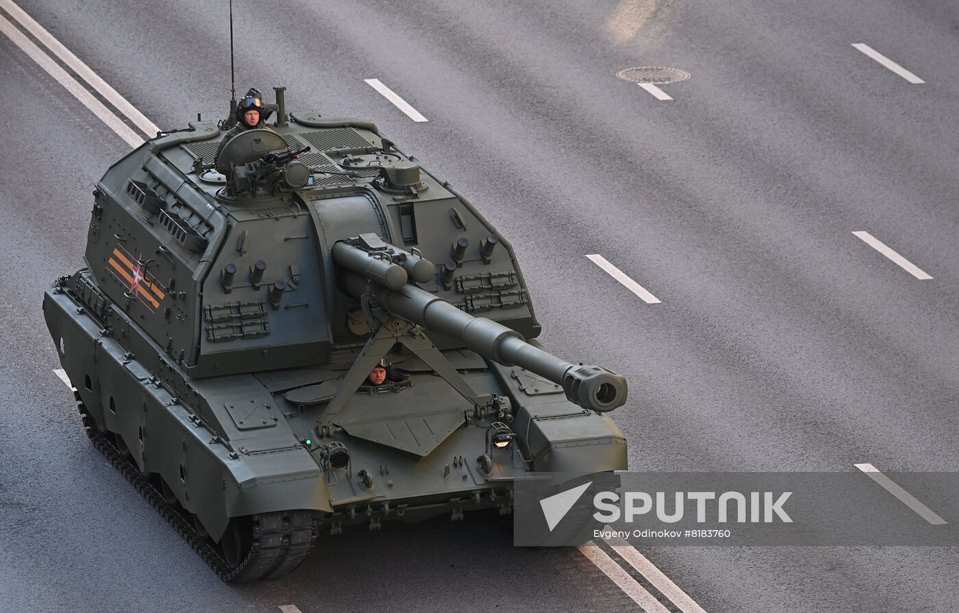 Russia WWII Victory Parade Rehearsal