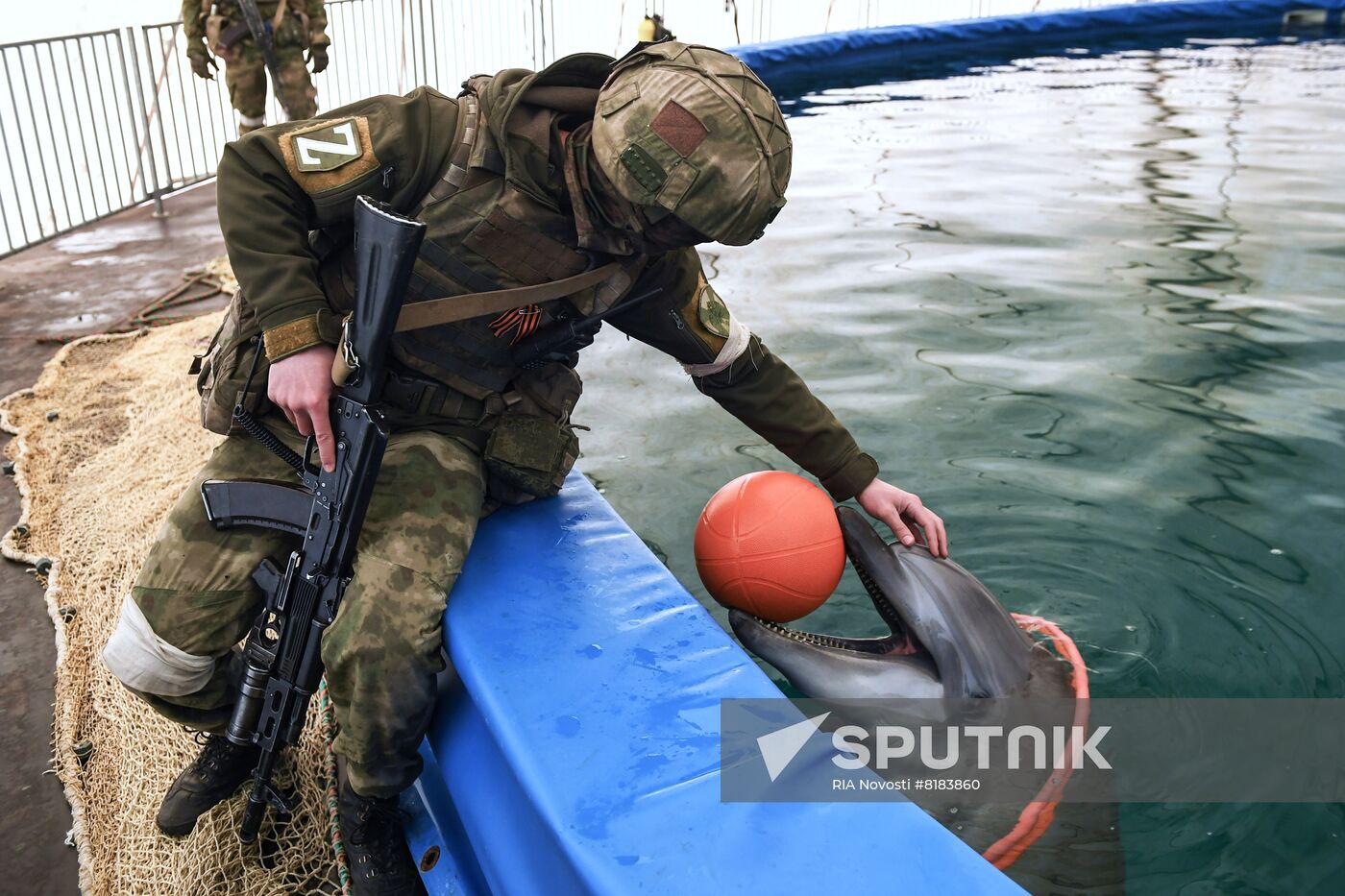 Ukraine Russia Military Operation Dolphinarium