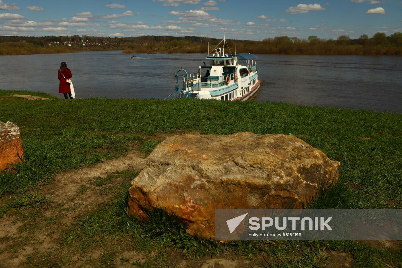 Matros Silver ship in Tarusa on Oka River