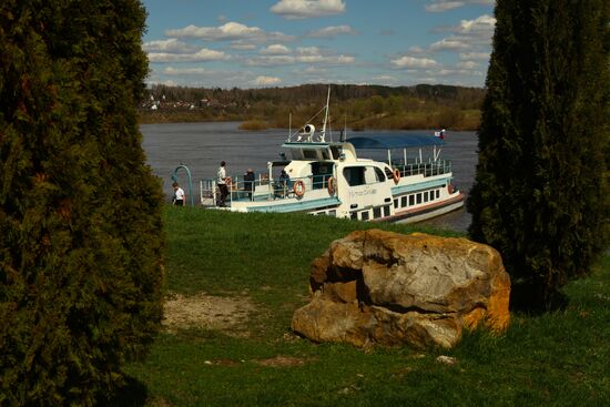 Matros Silver ship in Tarusa on Oka River