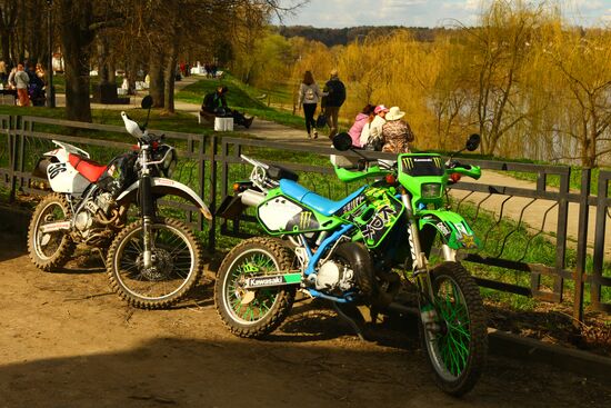 Town park in Tarusa
