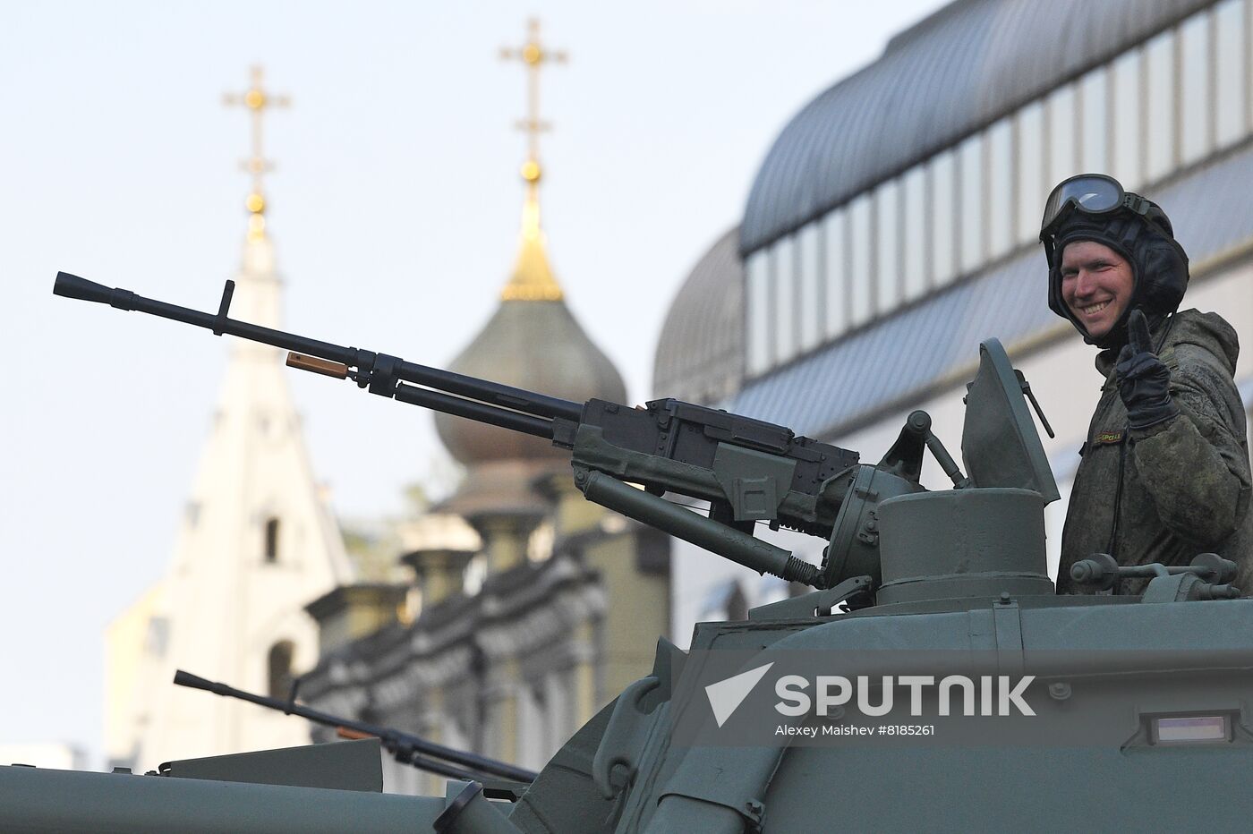 Russia WWII Victory Parade Rehearsal