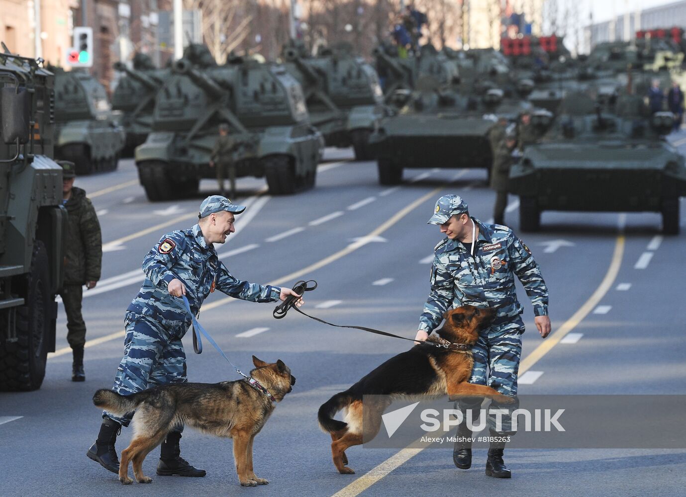 Russia WWII Victory Parade Rehearsal