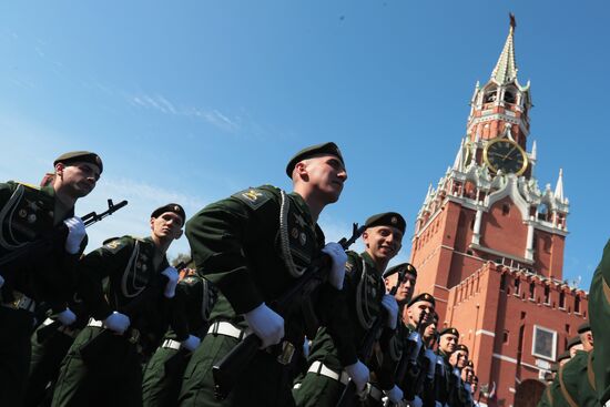 Russia WWII Victory Parade Rehearsal