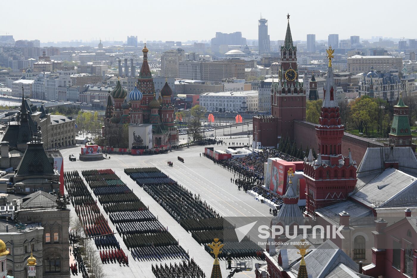 Russia WWII Victory Parade Rehearsal