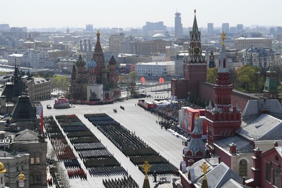 Russia WWII Victory Parade Rehearsal