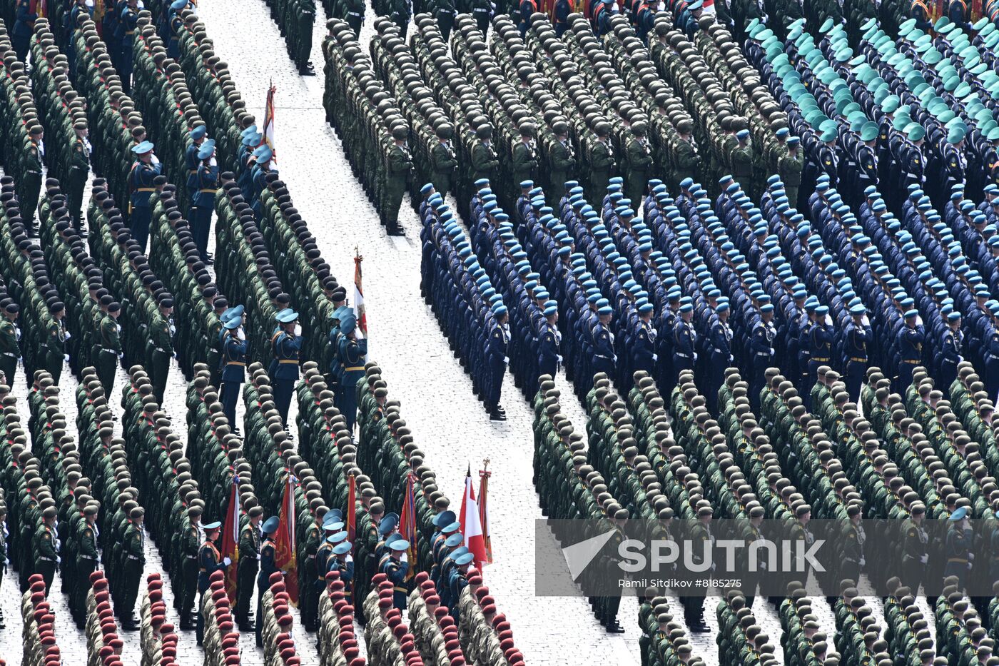 Russia WWII Victory Parade Rehearsal