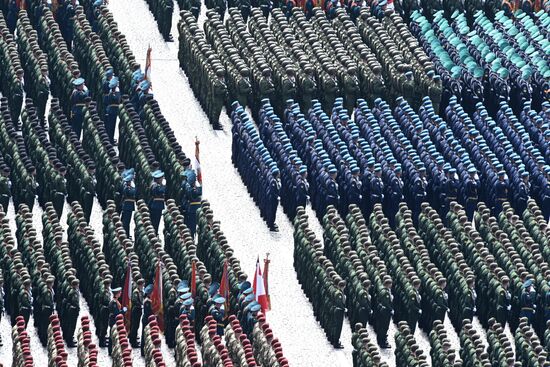 Russia WWII Victory Parade Rehearsal