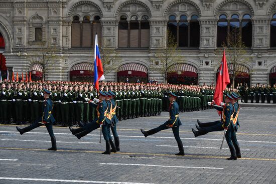 Russia WWII Victory Parade Rehearsal