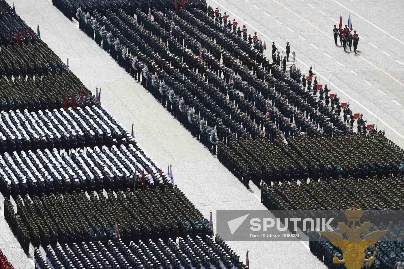 Russia WWII Victory Parade Rehearsal