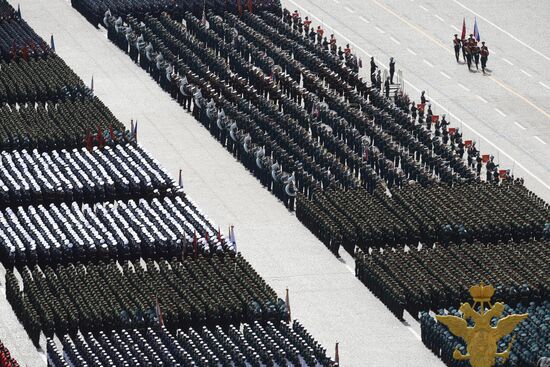 Russia WWII Victory Parade Rehearsal