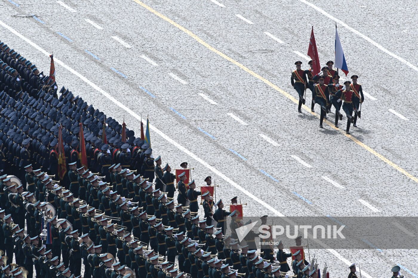 Russia WWII Victory Parade Rehearsal