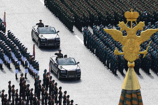 Russia WWII Victory Parade Rehearsal