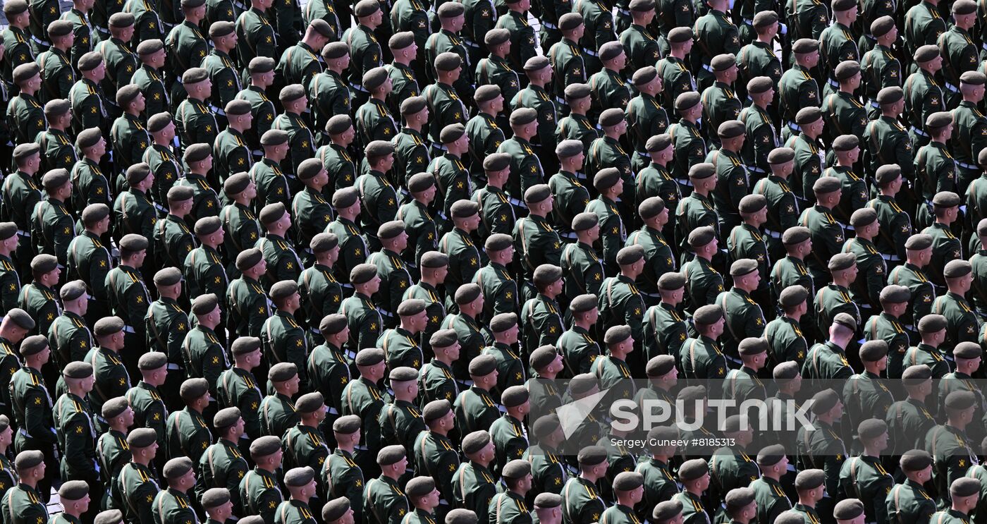 Russia WWII Victory Parade Rehearsal
